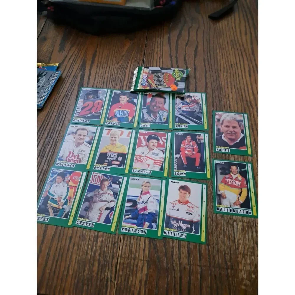 Vintage NASCAR Card Lot 1992-1993 Sealed Packs Trax Maxx McDonald's Davy Allison